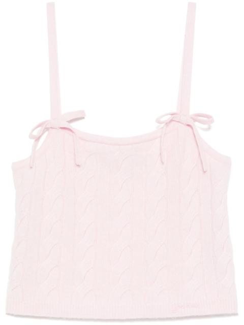 GANNI bow detailing vest