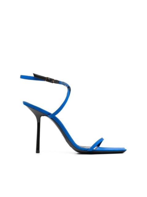 SAINT LAURENT 110mm square-toe leather sandals