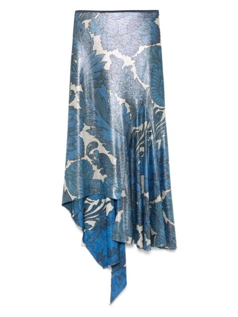 Etro floral-print asymmetric skirt