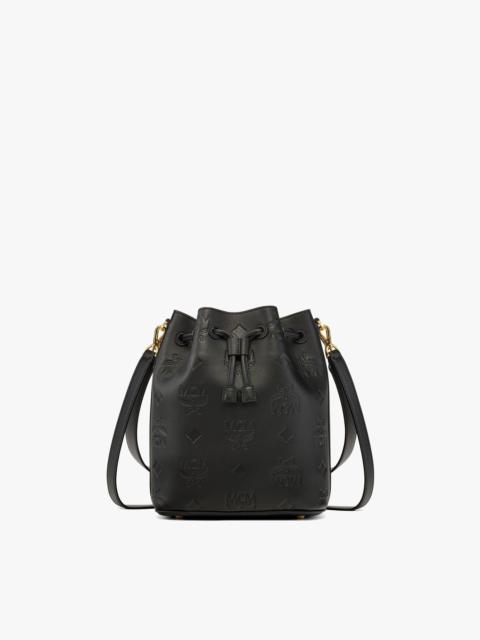 MCM Dessau Drawstring In Embossed Monogram Leather