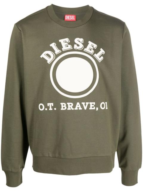 Diesel logo-print jersey sweatshirt