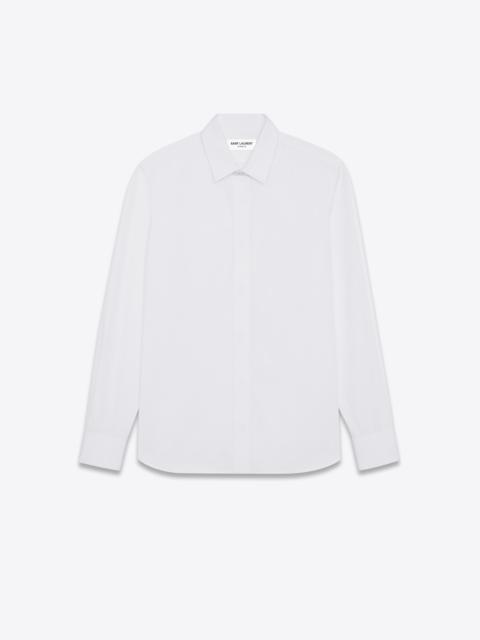 SAINT LAURENT slim-fit shirt in cotton poplin