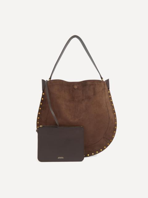 Isabel Marant Oskan Hobo Soft Coffee Shoulder Bag