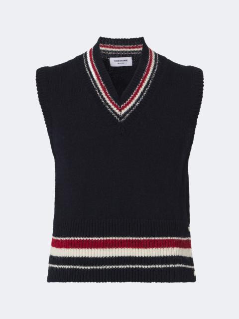 Thom Browne Wool and mohair sweater vest
