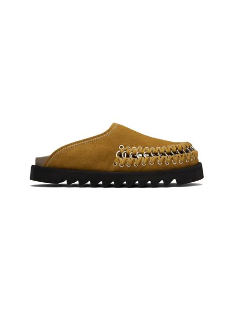 TOGA VIRILIS Khaki Suede Loafers