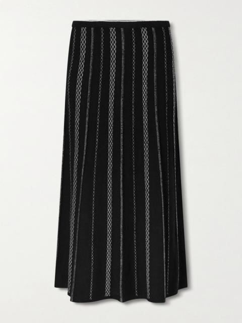 Proenza Schouler Morena Striped Jacquard-knit Maxi Skirt