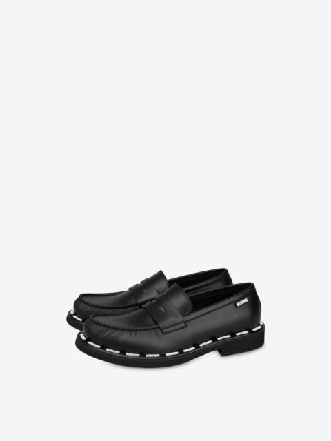 RUBBER LOGO LOAFERS