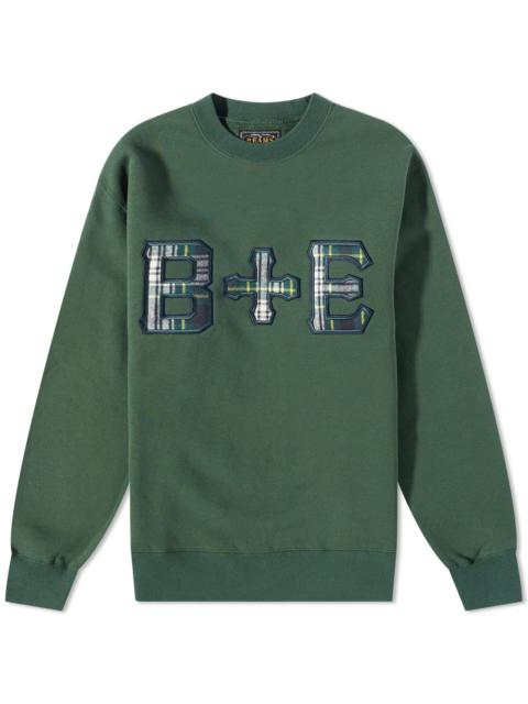 END. x Beams Plus 'Ivy League' Patch Logo Crew Sweat