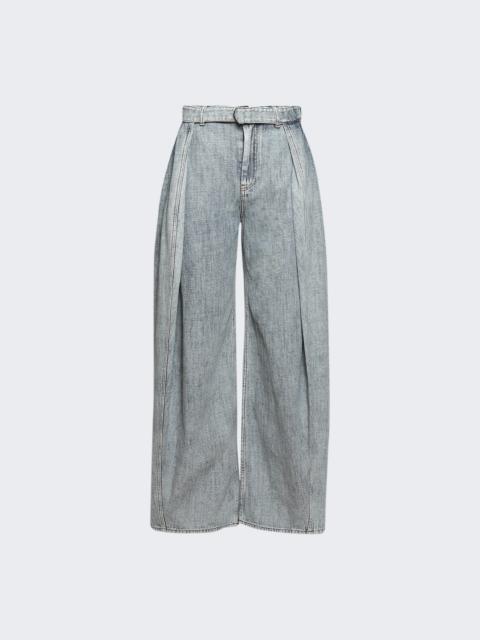 Loewe Belted Jeans Washed Denim