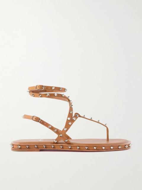 Christian Louboutin Bombina studded leather sandals Tan