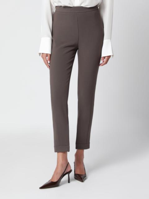 Victoria Beckham Khaki virgin wool-blend trousers