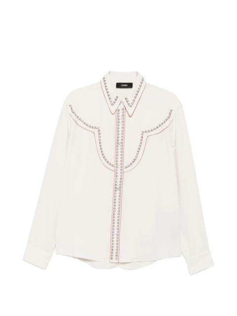AMIRI Amiri Eyelet-embellished Western Shirt