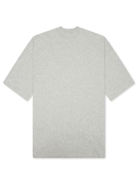 Jil Sander MOCK NECK T-SHIRT - PALE GREY