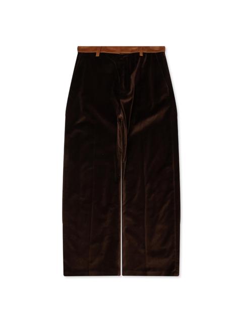 Marni COTTON VELVET TROUSERS - WENGE