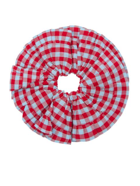 DAMSON MADDER. Damson Madder Frill Edge Scrunchie