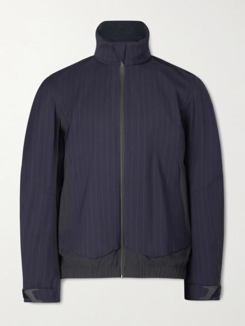 SEASE Wind Seeker Pinstriped Virgin Wool-Blend Jacket