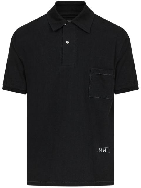 Maison Margiela logo-print polo shirt
