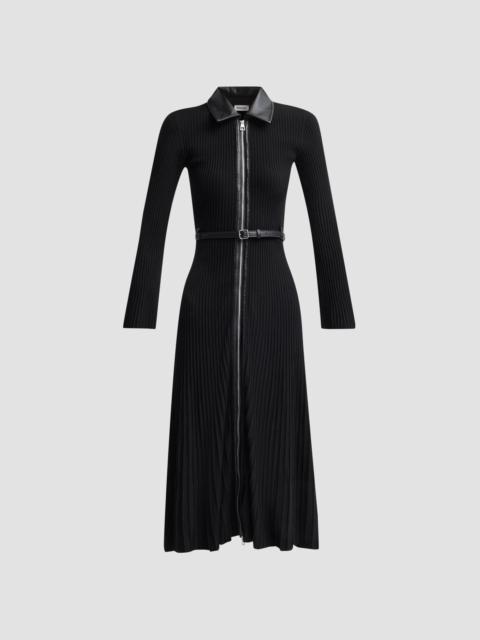 SIMKHAI Women's Ismelle Pleated Midi Dress - Black
