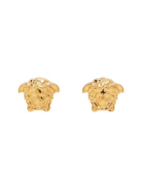VERSACE Gold Medusa Stud Earrings