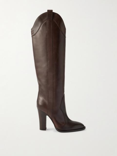 PARIS TEXAS Lavinia Leather Knee Boots