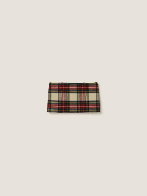 Miu Miu Plaid miniskirt