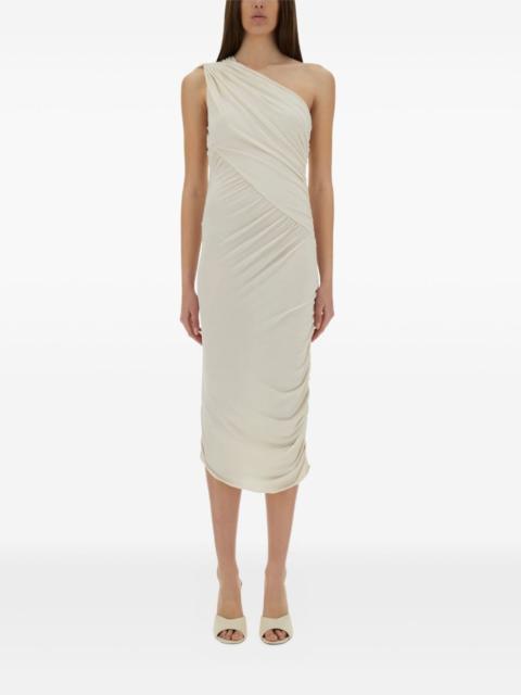 Rick Owens Lilies one-shoulder draped midi day dress