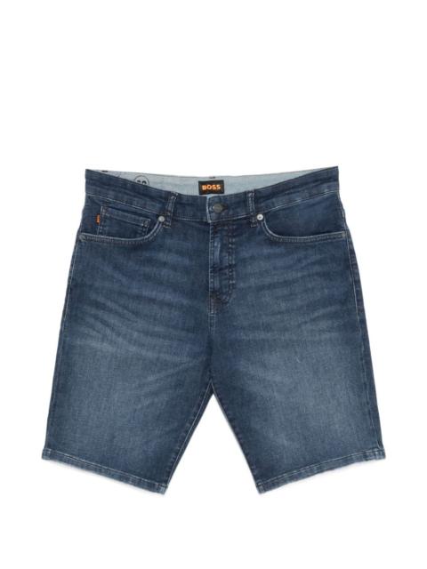 BOSS faded-wash five-pocket shorts