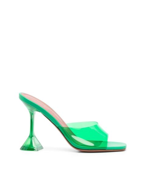 Amina Muaddi high-shine finish open-toe sandals