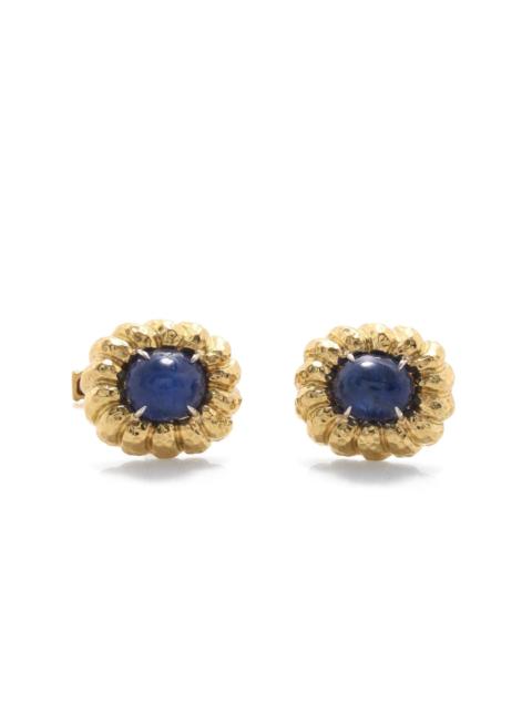 DAVID WEBB Sapphire Framed Cufflinks