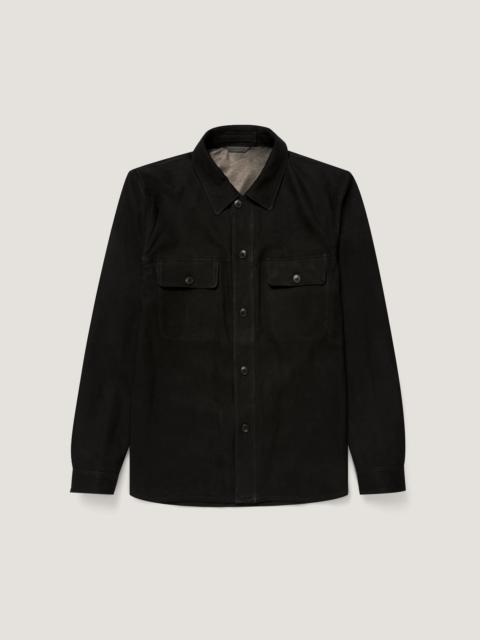 Sunspel Suede Overshirt