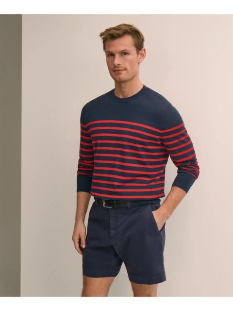 Brooks Brothers Supima® Cotton Mariner Stripe Sweater