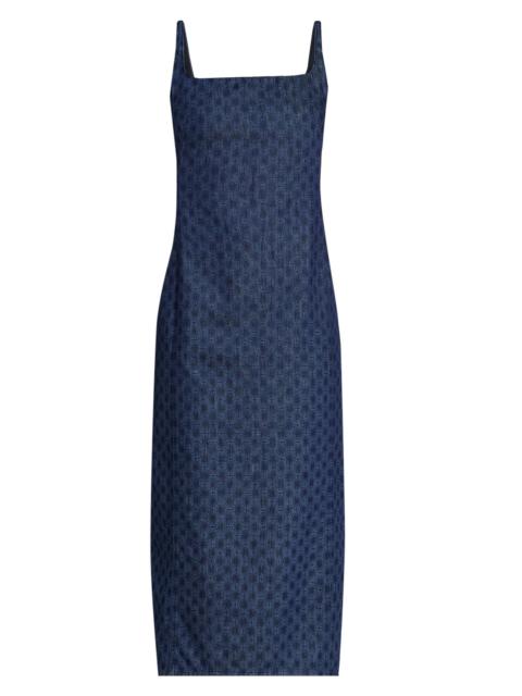 Dries Van Noten Women's Debano Geometric Denim Midi-Dress - Dessin B