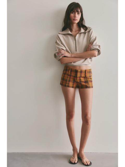 FREE PEOPLE Ana Plaid Micro Shorts