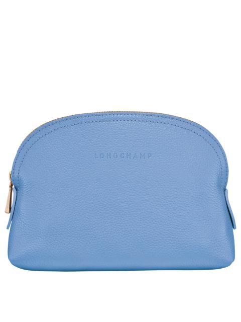 Longchamp Le Foulonné Pouch Cloud Blue - Leather