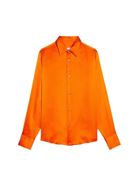 AMI Paris long-sleeve silk shirt