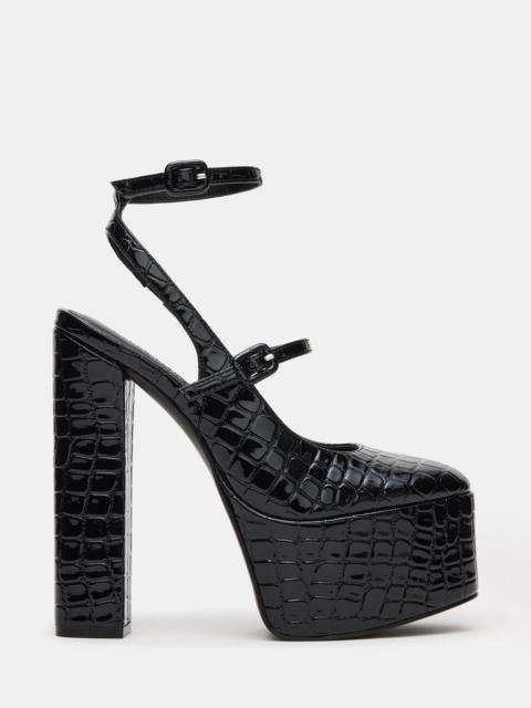 STEVE MADDEN SCOTLYN BLACK CROCODILE