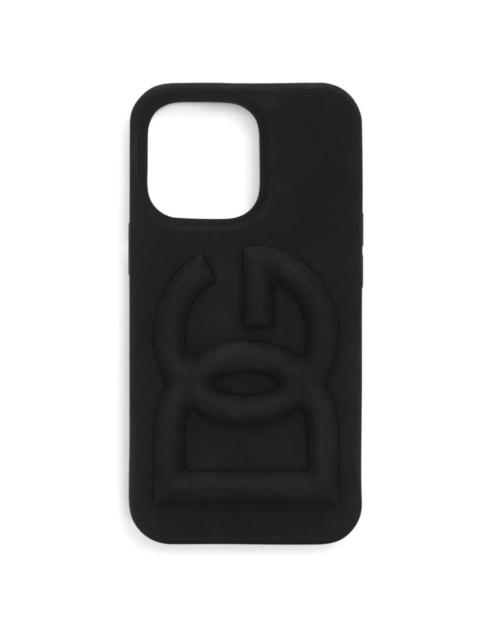 Dolce & Gabbana logo-embossed iPhone 14 Pro case
