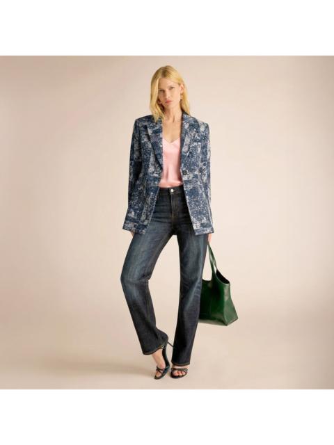 M.M.LaFleur Rossi Executive Blazer - Abstract Cotton Jacquard