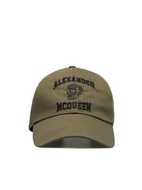 Alexander McQueen embroidered-skull baseball cap
