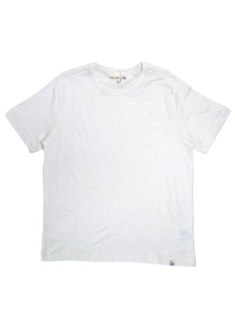 Merz b. Schwanen Good Basics SCT04.01 Unisex Short Sleeve Pima Slub Relaxed Fit Tee White