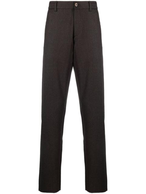 Canali slim-cut wool chino trousers