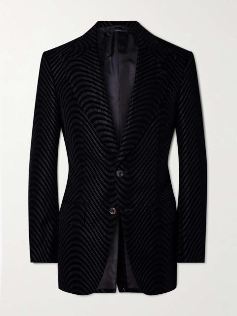 TOM FORD Atticus Velvet-Jacquard Tuxedo Jacket