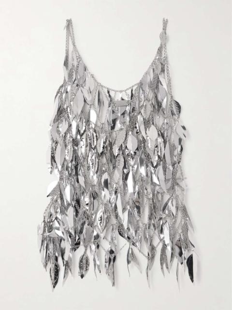 rabanne Chainmail tank Silver