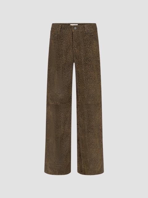 FRAME Women's Le Slim Palazzo Leopard-Print Jeans - Leopard