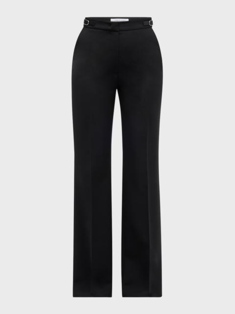 GABRIELA HEARST Vesta Wide-Leg Pants with Belted Detail