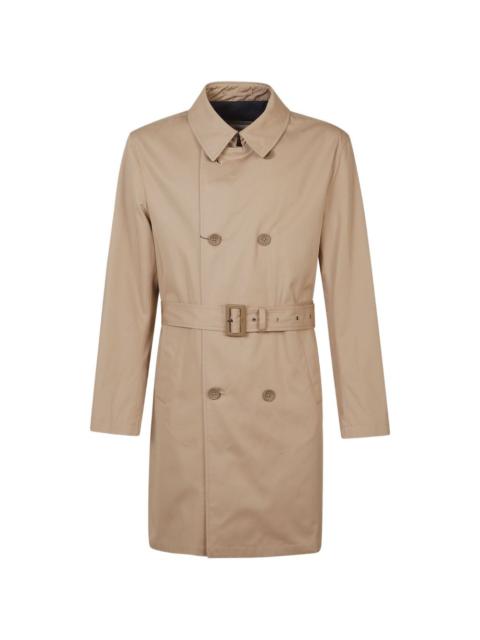 Herno double-breasted belted coat