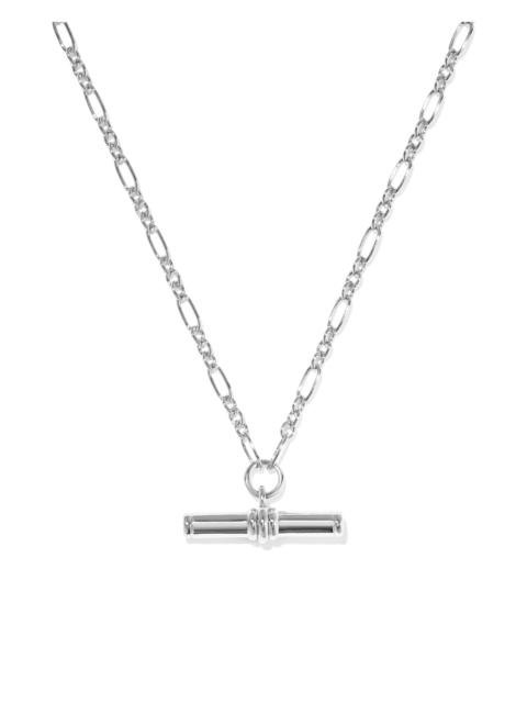 KENDRA SCOTT Bree Silver Metal T Bar Short Pendant Necklace