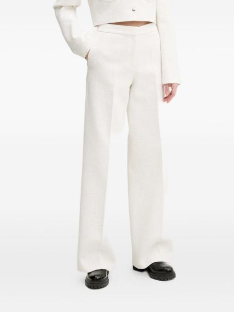 HUGO tweed wide-leg trousers