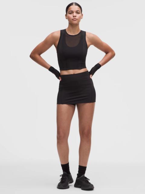 lululemon Nulux Mesh-Panelled High-Rise Mini Skort