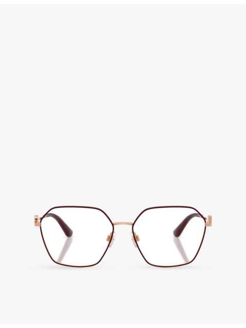Dolce & Gabbana DG1366 Irregular-Frame Metal Optical Glasses